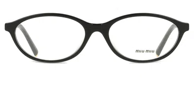 Miu Miu Mu09xvf Asian Fit Women's Glasses, Black, Size 55