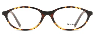 Miu Miu Mu09xvf Asian Fit Women's Glasses, Tortoiseshell, Size 55 In Brown