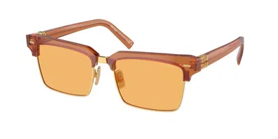 Miu Miu Mu10zs 15t0b7 Women's Sunglasses Brown Size 54