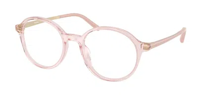 Miu Miu Mu10zvu 26q1o1 Women's Glasses Pink Size 49 - Free Lenses - Blue Light Block Available In Transparent Pink