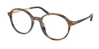 Miu Miu Mu10zvu 27q1o1 Women's Glasses Tortoiseshell Size 49 - Free Lenses - Blue Light Block Available In Tortoise Ebony