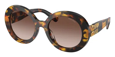 Miu Miu Mu11ys Vau6s1 Women's Sunglasses Tortoiseshell Size 55 In Multi