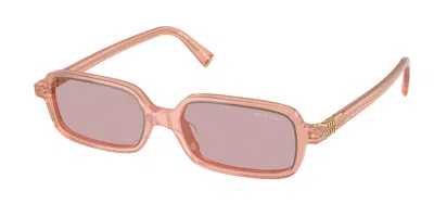 Miu Miu Mu11zs 20i60v Women's Sunglasses Pink Size 51