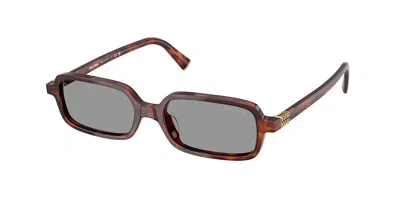 Miu Miu Mu11zsf Asian Fit 21c40o Women's Sunglasses Tortoiseshell Size 52 In Brown
