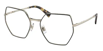 Miu Miu Mu50vv Women's Glasses, Black, Size 55 In Multi