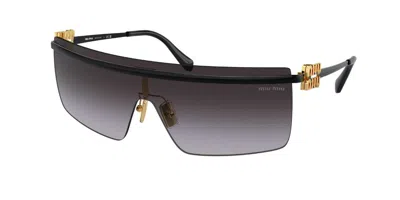 Miu Miu Mu50zs 1ab5d1 Women's Sunglasses Black Size 142 In Gray