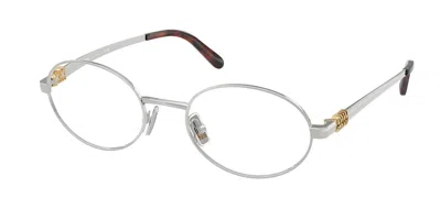 Miu Miu Mu50zv 1bc1o1 Women's Glasses Silver Size 50 - Free Lenses - Blue Light Block Available In Pink