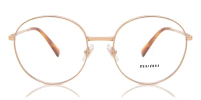 Miu Miu Mu51vv Zvf1o1 Women's Glasses Rose-gold Size 54 - Free Lenses - Blue Light Block Available In Black