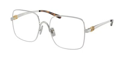 Miu Miu Mu51yv 1bc1o1 Women's Glasses Silver Size 53 - Free Lenses - Blue Light Block Available