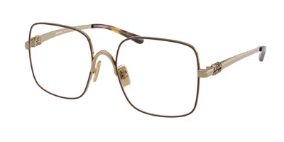 Miu Miu Mu51yv 24h1o1 Women's Glasses Brown Size 53 - Free Lenses - Blue Light Block Available