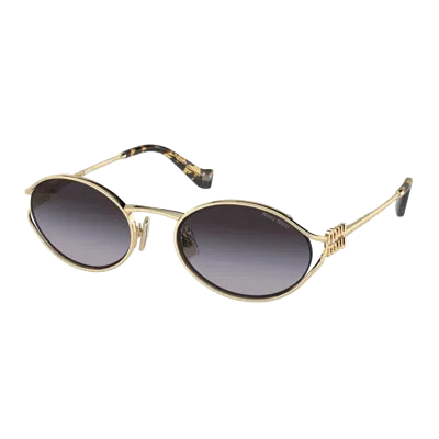 Miu Miu Mu52 Ys Sunglasses In Gold