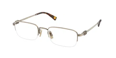 Miu Miu Mu52wv Women's Glasses, Gold, Size 53 In Pattern