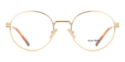 Miu Miu Mu52xv Women's Glasses, Gold, Size 52