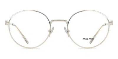Miu Miu Mu52xv Women's Glasses, , Size 50 In Silver