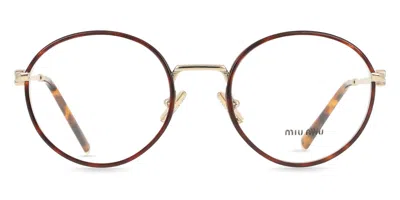 Miu Miu Mu52xv Women's Glasses, Tortoiseshell, Size 50 In Brown