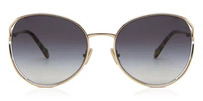 Miu Miu Mu53ys Zvn5d1 Women's Sunglasses Gold Size 58
