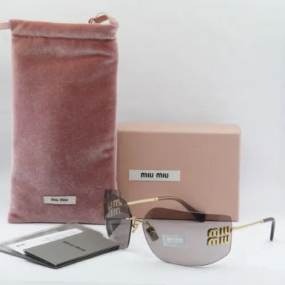 Pre-owned Miu Miu Mu54ys 5ak06i Gold/light Purple Brown 80  display picture 2