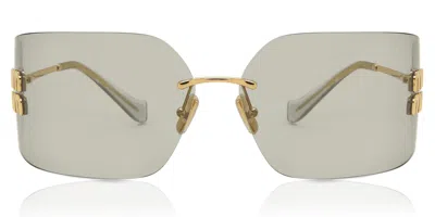Miu Miu Mu54ys 5ak30b Women's Sunglasses Gold Size 80