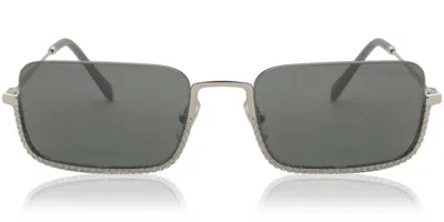 Miu Miu Mu70us 1bc175 Women's Sunglasses Silver Size 55