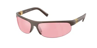 Miu Miu Mua02s 14y70j Women's Sunglasses Brown Size 70
