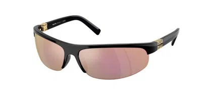 Miu Miu Mua02sf Asian Fit 1ab90j Women's Sunglasses Black Size 68