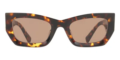 Miu Miu Mua04s 14l60m Occhiali Da Sole Tartarugatishell Per Donna In Brown