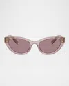 Miu Miu Mua04s Butterfly Sunglasses In Purple