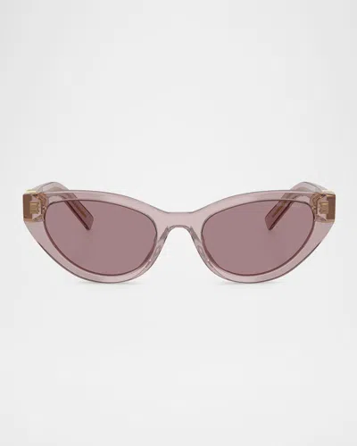 Miu Miu Mua04s Butterfly Sunglasses In Neutral