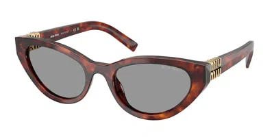 Miu Miu Mua04sf Vestibilità Orientale 21c40o Occhiali Da Sole Tartarugatishell Per Donna In Brown