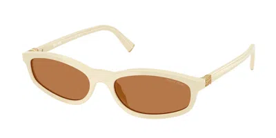 Miu Miu Mua06sf Asian Fit 21d90q Women's Sunglasses White Size 54 In Neutral