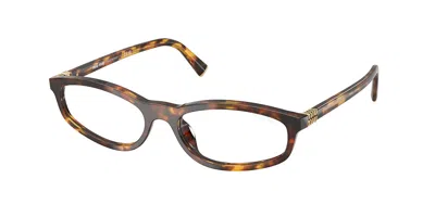 Miu Miu Mua06sf Asian Fit Women's Glasses, Tortoiseshell, Size 54