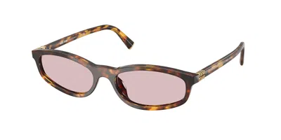 Miu Miu Mua06sf Vestibilità Orientale 14l4i0 Occhiali Da Sole Tartarugatishell Per Donna