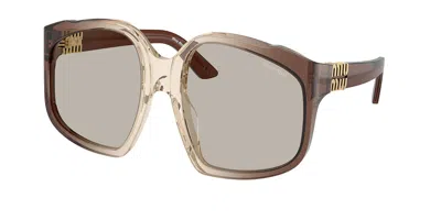 Miu Miu Mua07sf Asian Fit 25g40u Women's Sunglasses Brown Size 59