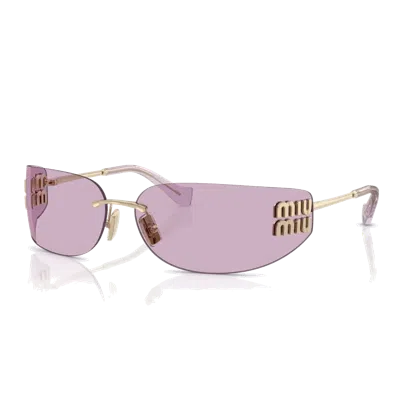 Miu Miu Mua51 S Sunglasses In Gold