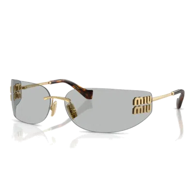 Miu Miu Mua51 S Sunglasses In Gold