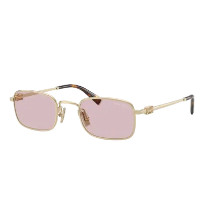 Miu Miu Mua53 S Sunglasses In Gold