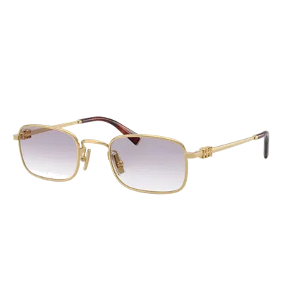Miu Miu Mua53 S Sunglasses In Gold