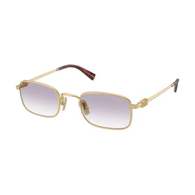 Miu Miu Mua53s 5ak04o Gold/clear Gradient Dark Grey