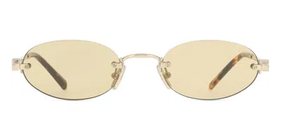 Miu Miu Mua54s Zvn10r Occhiali Da Sole Oro Per Donna In Gold