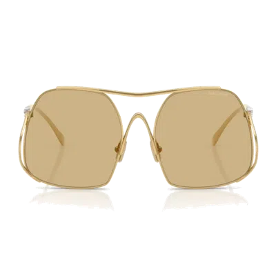 Miu Miu Mua55 S Sunglasses In Gold