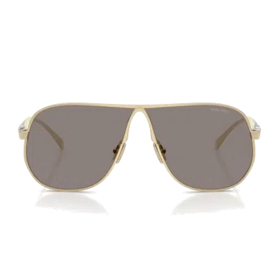 Miu Miu Mua56 S Sunglasses In Gold