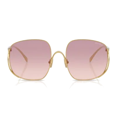 Miu Miu Mua57 S Sunglasses In Gold