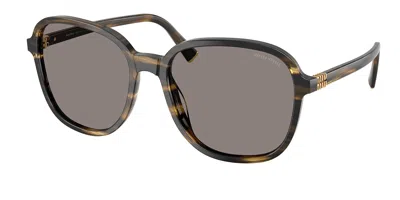 Miu Miu Mub01sf Asian Fit 25e80q Women's Sunglasses Brown Size 58 In Multi