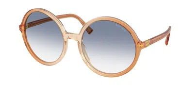 Miu Miu Mub02sf Asian Fit 26g80o Women's Sunglasses Brown Size 59 In Gold