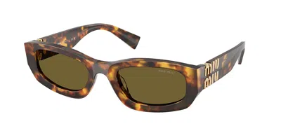 Miu Miu Mub04s 14l09z Occhiali Da Sole Per Donna In Brown