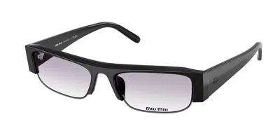 Miu Miu Mub07sf Asian Fit 16k04o Women's Sunglasses Black Size 54