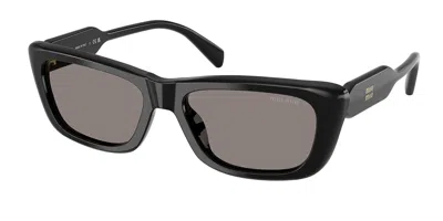 Miu Miu Mub12s 16k80q Women's Sunglasses Black Size 56 In Neutral