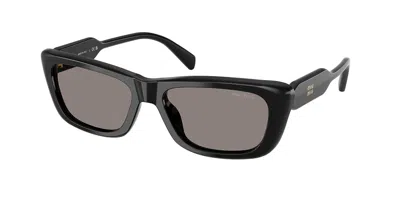 Miu Miu Mub12sf Asian Fit 16k80q Women's Sunglasses Black Size 56