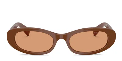 Miu Miu Muc02s Red In Brown