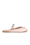 Miu Miu Satin Mary Jane Ballerina Mules